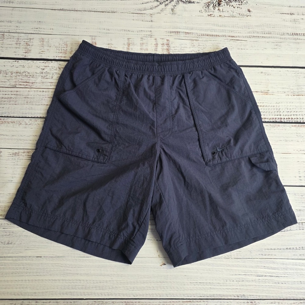Vintage Nike Swim Trunks Mens Medium Blue Mesh Lined Carpenter Pockets Loop
